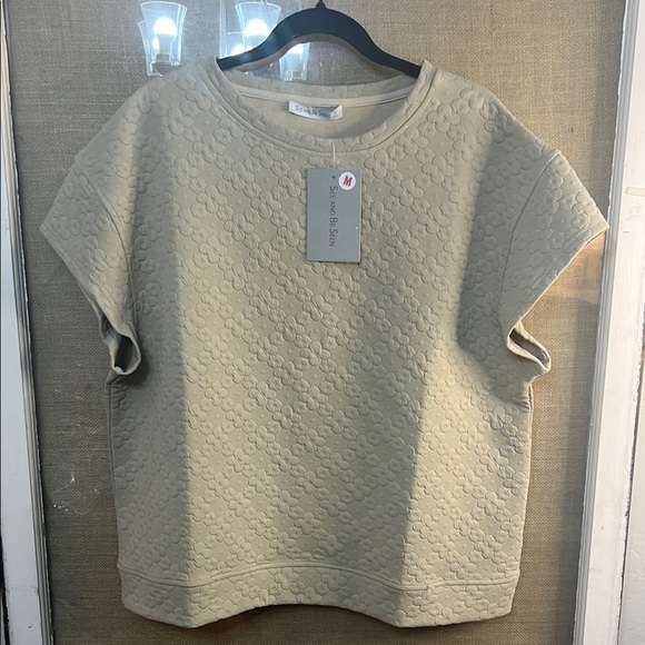 See and Be Seen Textured Beige Women Top - Picture 1 of 6